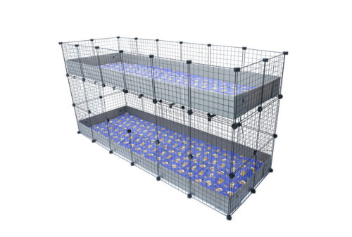 2 x 6 Stacking Guinea Pig Cage - Image 4