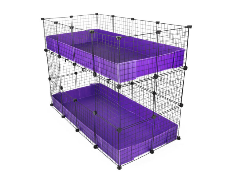 2x3 Stacking Modular Grid Guinea Pig Cage - C and C Guinea Pig Cages