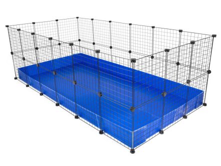 3x6 C&C Grid Rabbit Cage - C and C Guinea Pig Cages